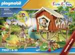 PLAYMOBIL Family Fun 71001 Avonturenboomhut met glijbaan, led-kampvuur, speelgoed voor kinderen vanaf 4 jaar