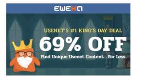 48-69% korting op usenet abonnement Eweka