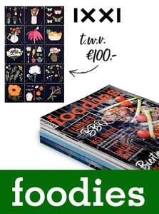 IXXI cadeaubon twv €100,- bij een Foodies magazine abonnement