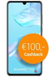 Huawei p30 met €100,- cashback bij belsimpel.nl