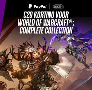 Blizzard Store PayPal korting (€20 korting bij minimaal €49,99 besteding)