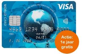 Gratis Visa creditcard  + 25 Euro vakantiegeld!