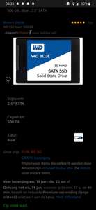 WD BLUE SSD 500 GB