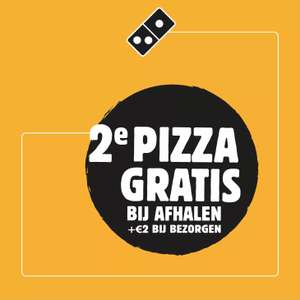2e pizza gratis Domino's