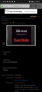 Sandisk SSD Plus 1TB SATA III 2,5 inch