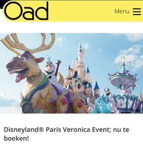 3 dagen Disneyland Parijs met 2 overnachtingen vanaf €179,- pp