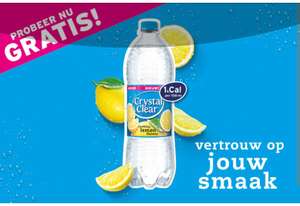 Probeer gratis: Crystal Clear Sparkling Lemon in een 1 liter fles!