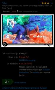 Philips 50PUS6203, 126 cm (50 inch) (Ultra HD, Smart TV)