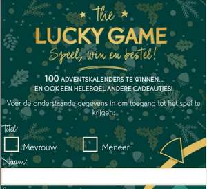 Lucky game bij Yves Rocher - kans op gratis adventskalender