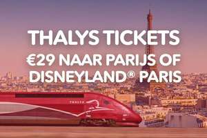 Voor 29 euro met de Thalys naar Parijs of Disneyland Parijs!