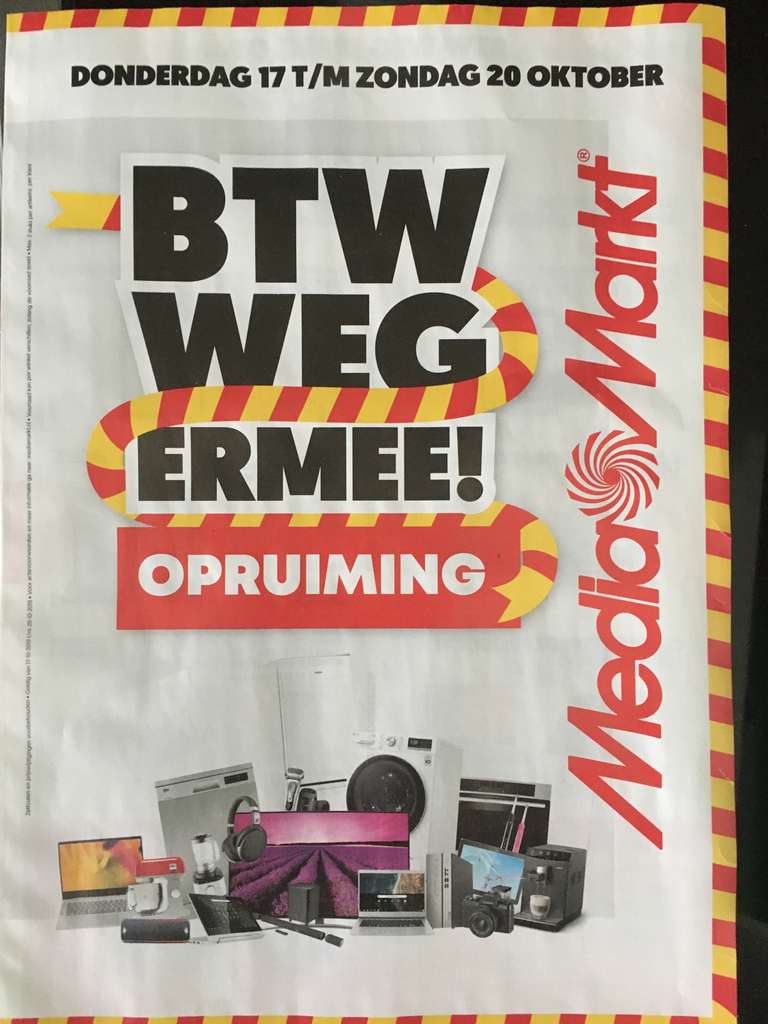 BTW Weg Ermee  - MediaMarkt BTW-actie 2019