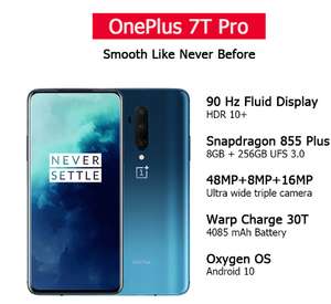 Oneplus 7t pro global 6,67 inch 8 gb/256gb blauw @ aliexpress