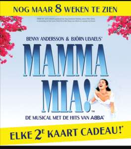 Mamma Mia! Musical 2e kaartje cadeau zonder ergens een abonnee te worden