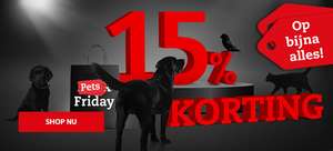 [Alleen vandaag 22/11] 15% korting op bijna alles + 10% extra korting @ Pets Place webshop