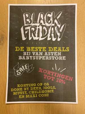 Black Friday Deals op Baby Artikelen @ Van Asten - Buggy's, Kinderstoelen etc.