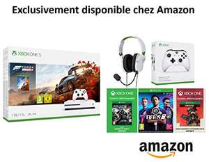 Xbox One S (Disc drive) + Forza Horizon 4 + Turtle Beach Recon 50x + extra controller + FIFA 19 + GOW 4 + Apex Legends Founders Pack 2