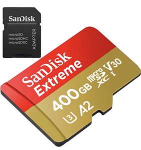 SANDISK EXTREME 400GB MICROSD GEHEUGENKAART U3 A2 160MB/S
