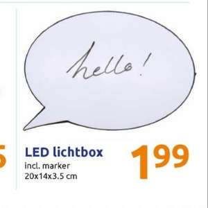 Led lichtbox bij Action voor slechts €1,99