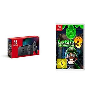 (Bundel) Nintendo Switch (2019 model) Grijs of Rood/Blauw + Nintendo Luigi's Mansion 3 @Amazon.de