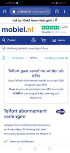 MOBIEL.NL In December overstappen van Telfort naar KPN, korting bij MOBIEL.NL van 60 euro!