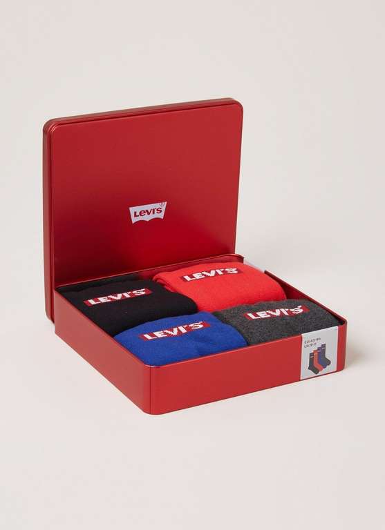 Levi's sokken met logo in 4-pack giftbox @Bijenkorf