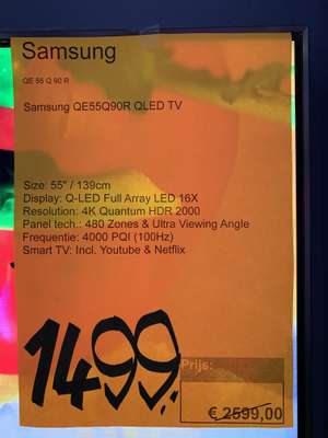 Samsung 55Q90R Televisie Electroworld +DisneyPlus