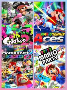 Nintendo Switch games voor 39,99 (o.a. Mario Kart 8, Mario Tennis Aces, Splatoon 2)