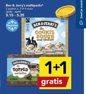 Ben & Jerry's multipacks 1+1 gratis bij Deen