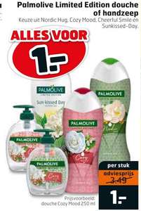 Palmolive Limited Edition douche of handzeep voor 1 euro! | Trekpleister