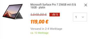 PRIJSFOUT: Surface Pro 7 16GB 256GB i5