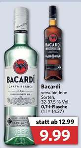 Bacardi Carta Blanca, Carta Negra, Limon, Razz (+ Gratis glas) 70cl @Combi DE [Grensdeal]