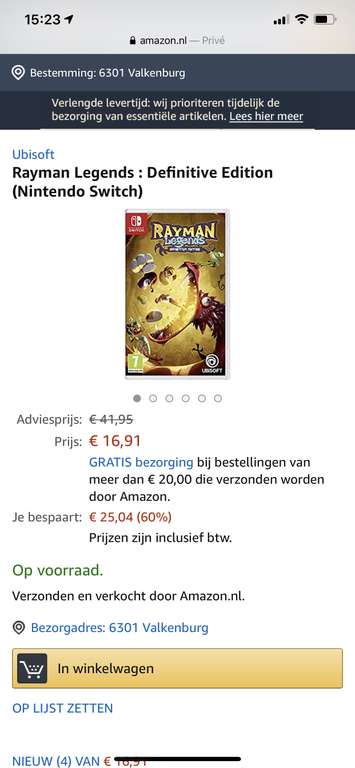 (Nintendo Switch) Rayman Legends : Definitive Edition