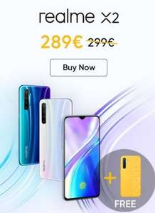 €10 korting + gratis case op geselecteerde Realme telefoons (X2, X2 Pro en 5 Pro)