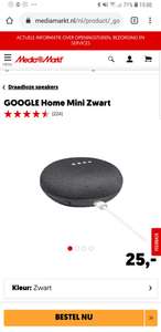 Google Home Mini Zwart