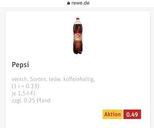[Grensdeal DE] Pepsi, 7up 1.5 ltr €0,49
