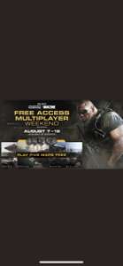 Call of Duty Modern Warfare Gratis toegang tot Multiplayer van 07-08 T/M 12-08