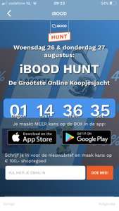 De wel bekende IBOOD Hunt + Flash Sales op woensdag 26 en donderdag 27 augustus