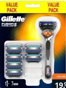 Gillette Fusion ProGlide Handle en 7 Scheermesjes (€2.28 per mes) (icm 20% koopavond korting)
