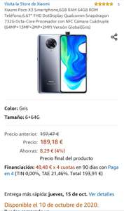 Xiaomi poco x3 @ Amazon.es
