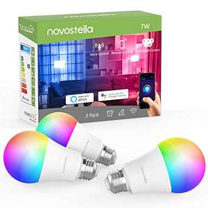 RGB Novostella Wi-Fi lampen (3 Stuks) @ Amazon.de