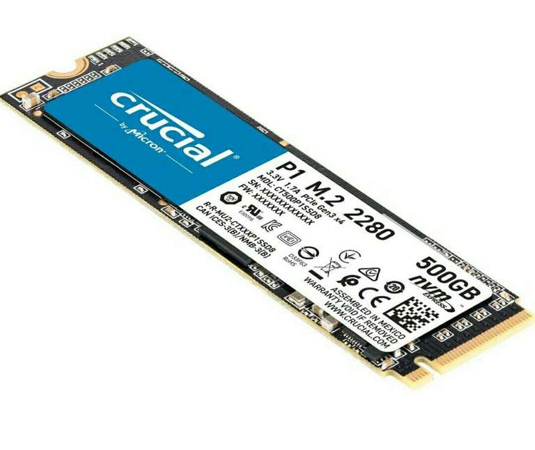 Crucial nvme m.2 SSD 500 gb