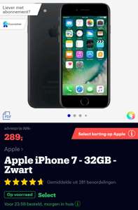 Bol.com Select aanbieding: iPhone 7 32GB zwart