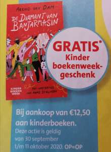 Kinderboekenweek 30 september t/m 11 oktober, gratis kinderboek geschreven door Arend van Dam bij aankoop van € 12,50 aan kinderboeken.