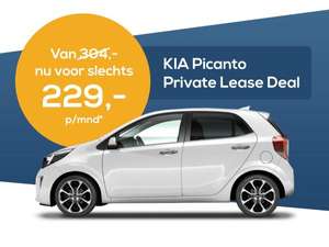 Kia Picanto Comfortline - Private Lease (30 maanden en 15.000km per jaar) €229 p/m