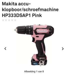 Makita accu-klopboor/schroefmachine HP333DSAP1 Pink