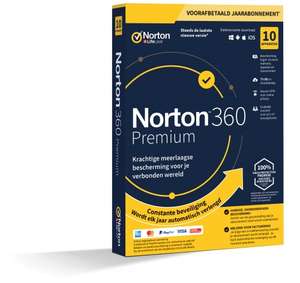 Norton 360 Premium beveiligingssoftware voor 10 apparaten