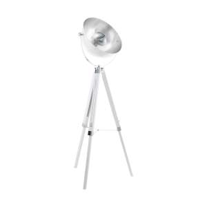 EGLO Covaleda - vloerlamp wit/zilver