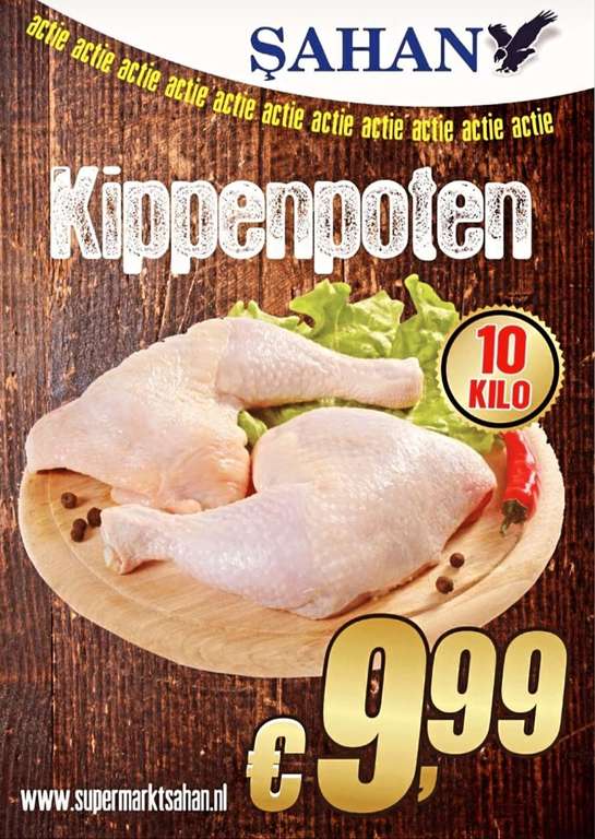 [Lokaal Rotterdam] 10 kg kippenbouten voor €9,99 @Sahan supermarkten
