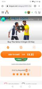 The Sims 4 origin cd key