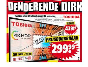 Toshiba 50 inch 4k tv Dirk van den Broek